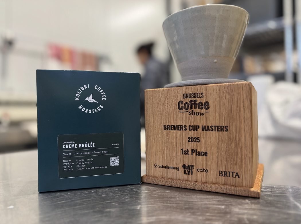 Brussels coffe show Winner - Crem Brulee - Kolibri Coffee