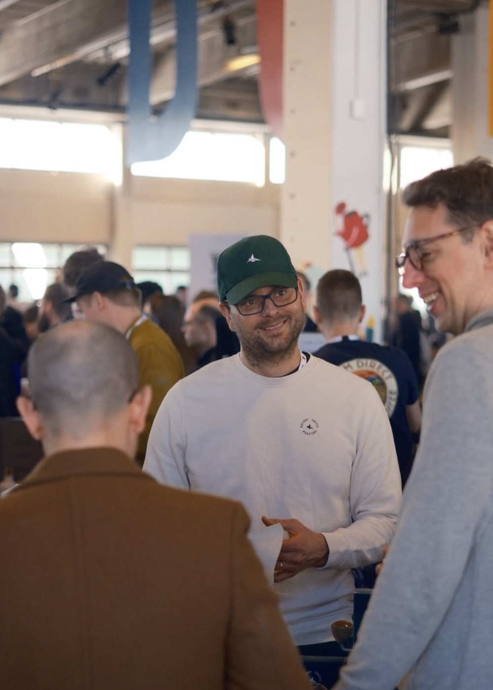 Darius from Kolibri serving coffee in Copenhagen